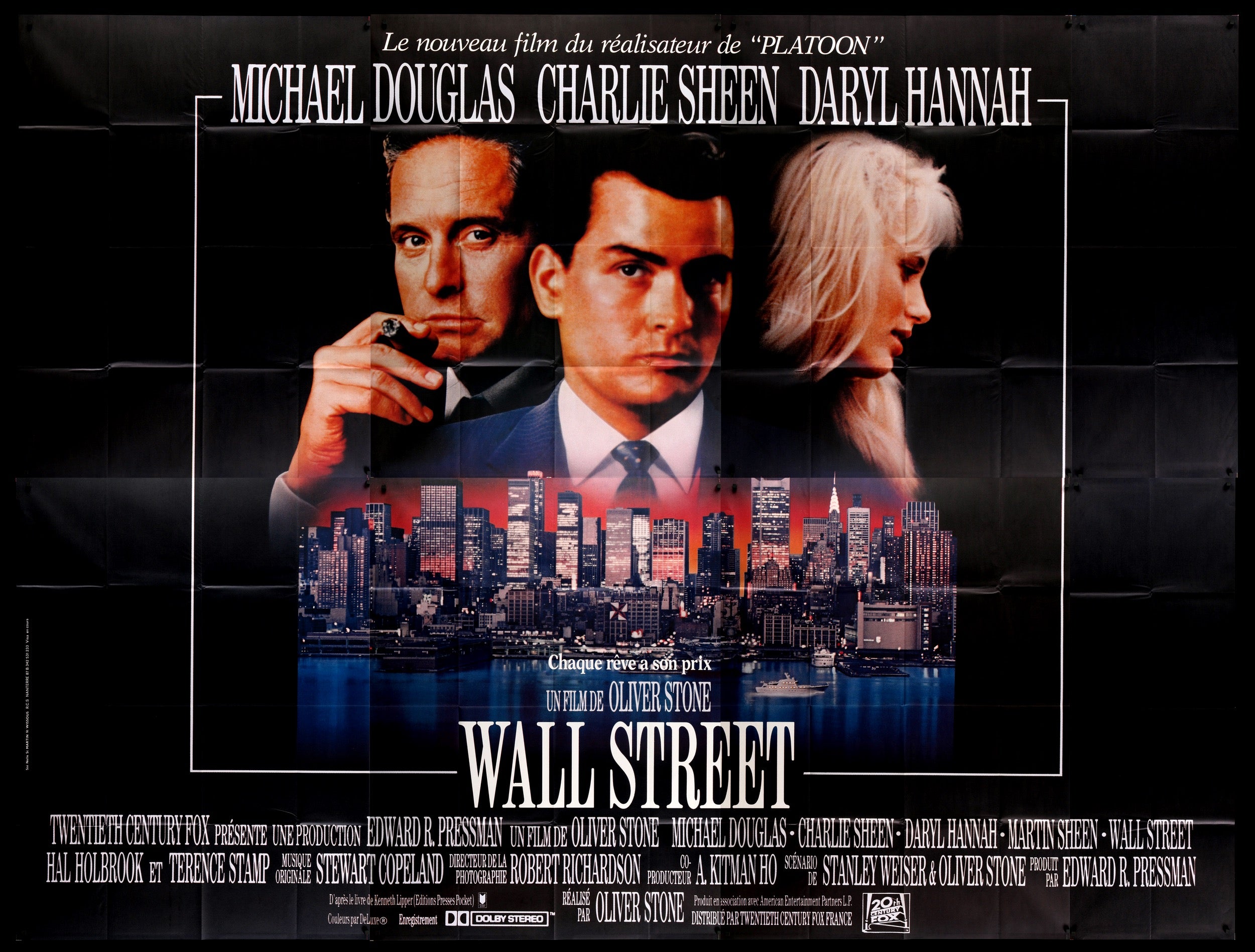 Wall Street (1987) original movie poster for sale at Originalfilmart