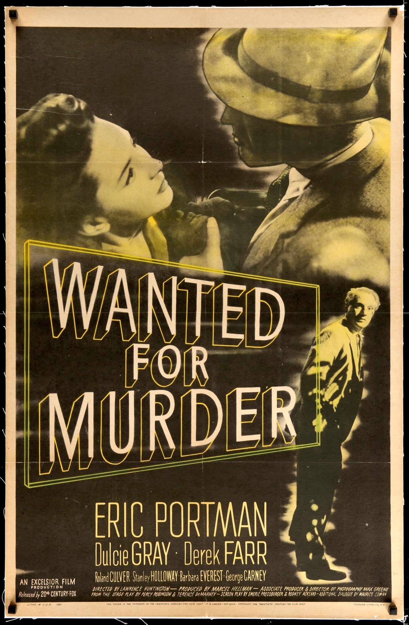 Wanted For Murder (1946) original movie poster for sale at Originalfilmart