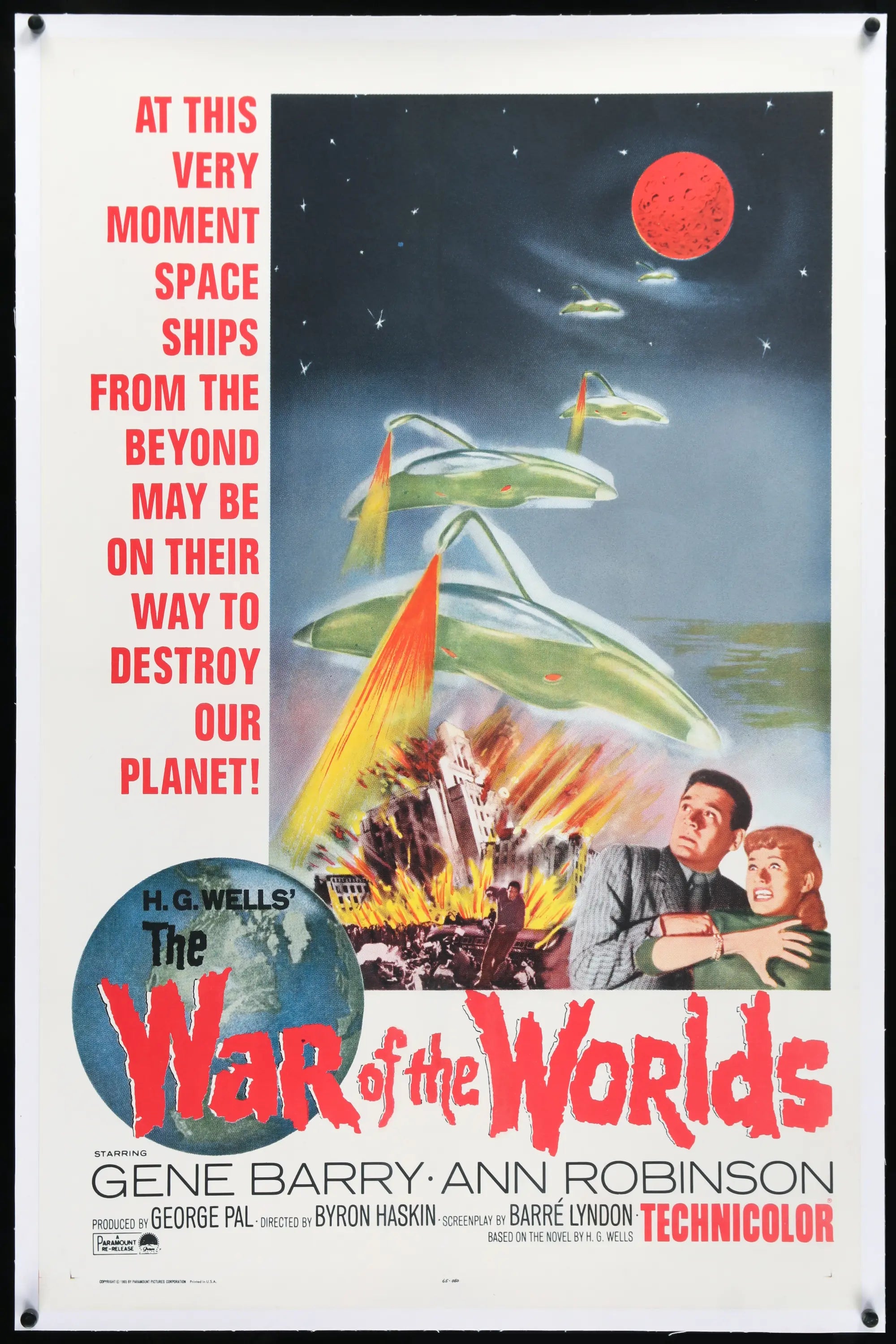 War of the Worlds (1953) original movie poster for sale at Originalfilmart