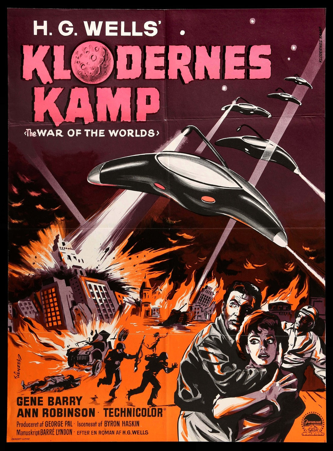 War of the Worlds (1953) original movie poster for sale at Originalfilmart