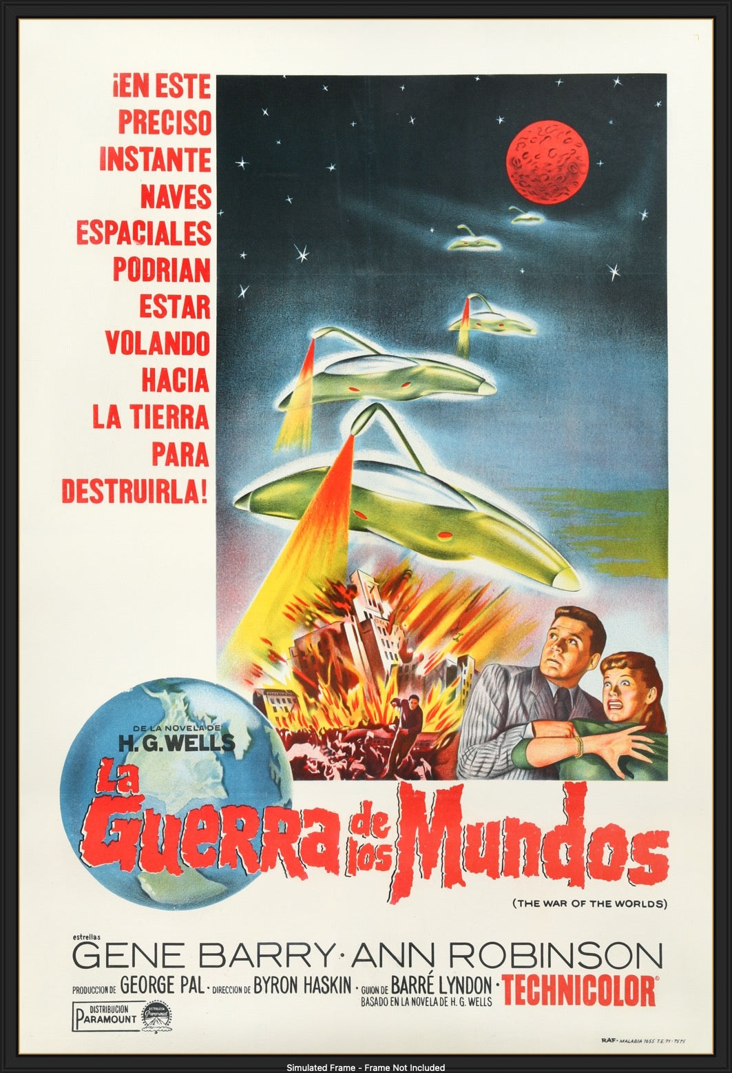 War of the Worlds (1953) original movie poster for sale at Originalfilmart