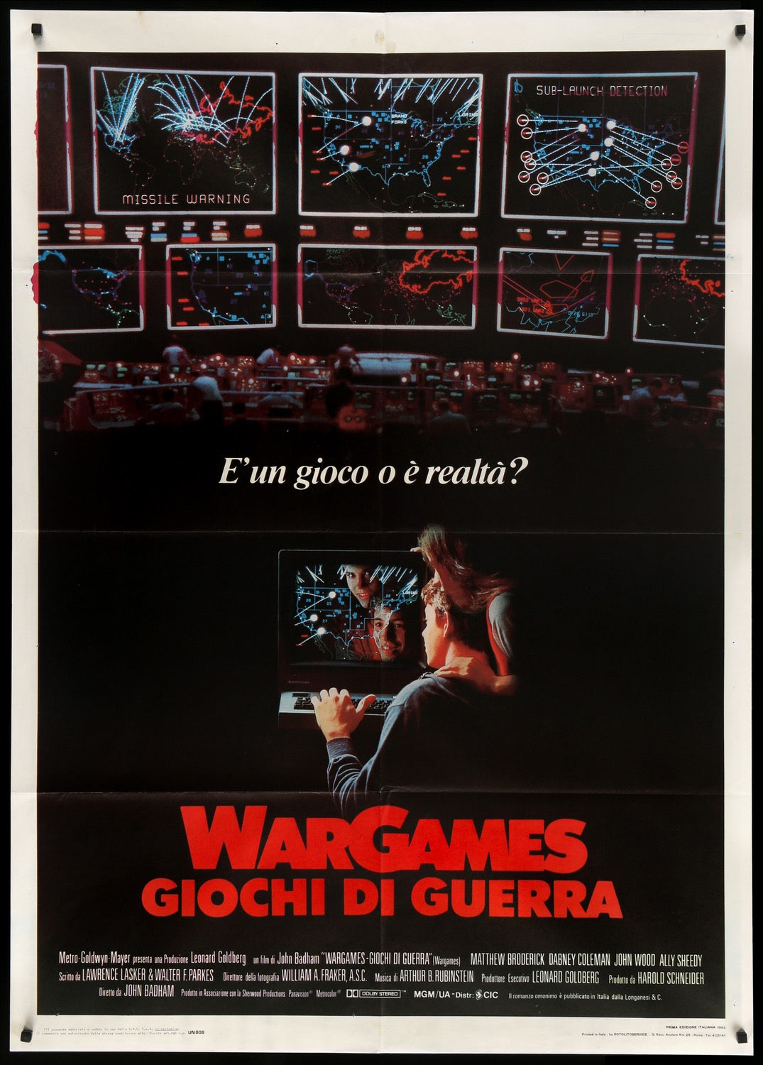 WarGames (1983) original movie poster for sale at Originalfilmart