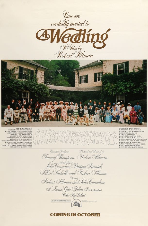 Wedding (1978) original movie poster for sale at Originalfilmart