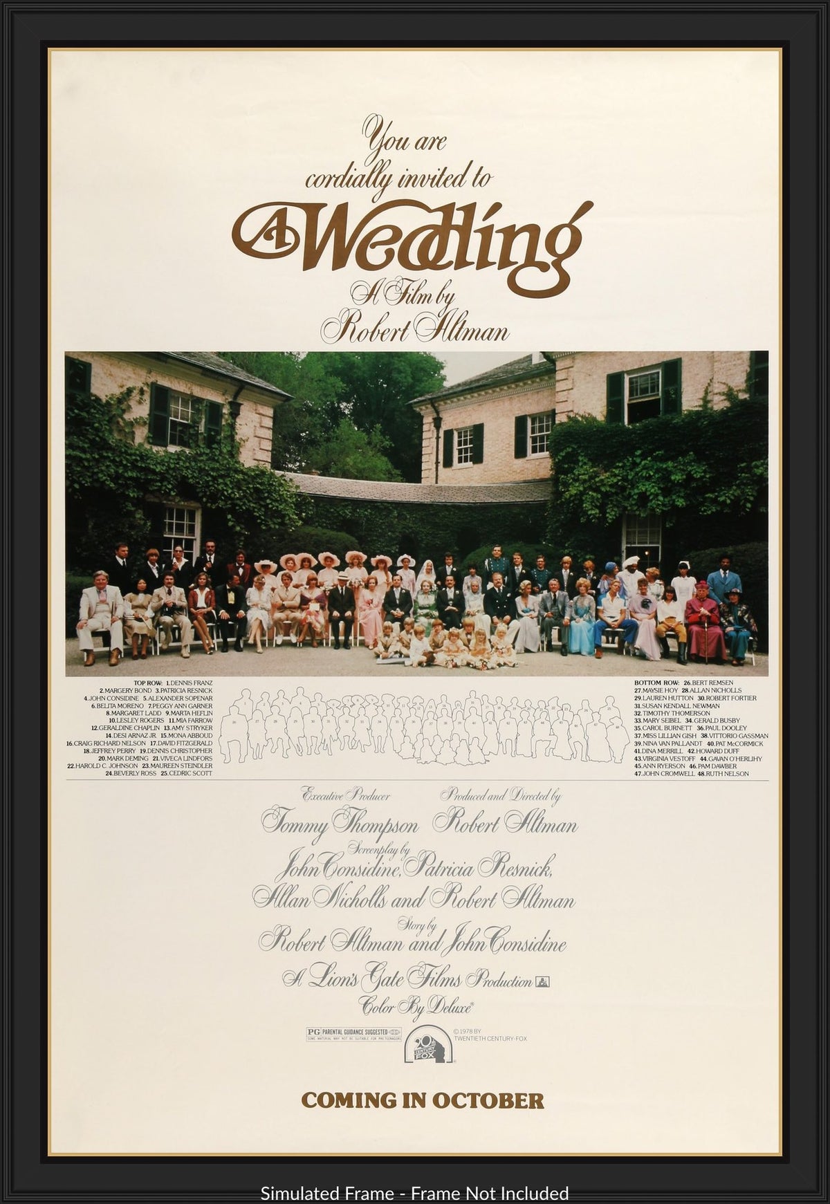 Wedding (1978) original movie poster for sale at Originalfilmart