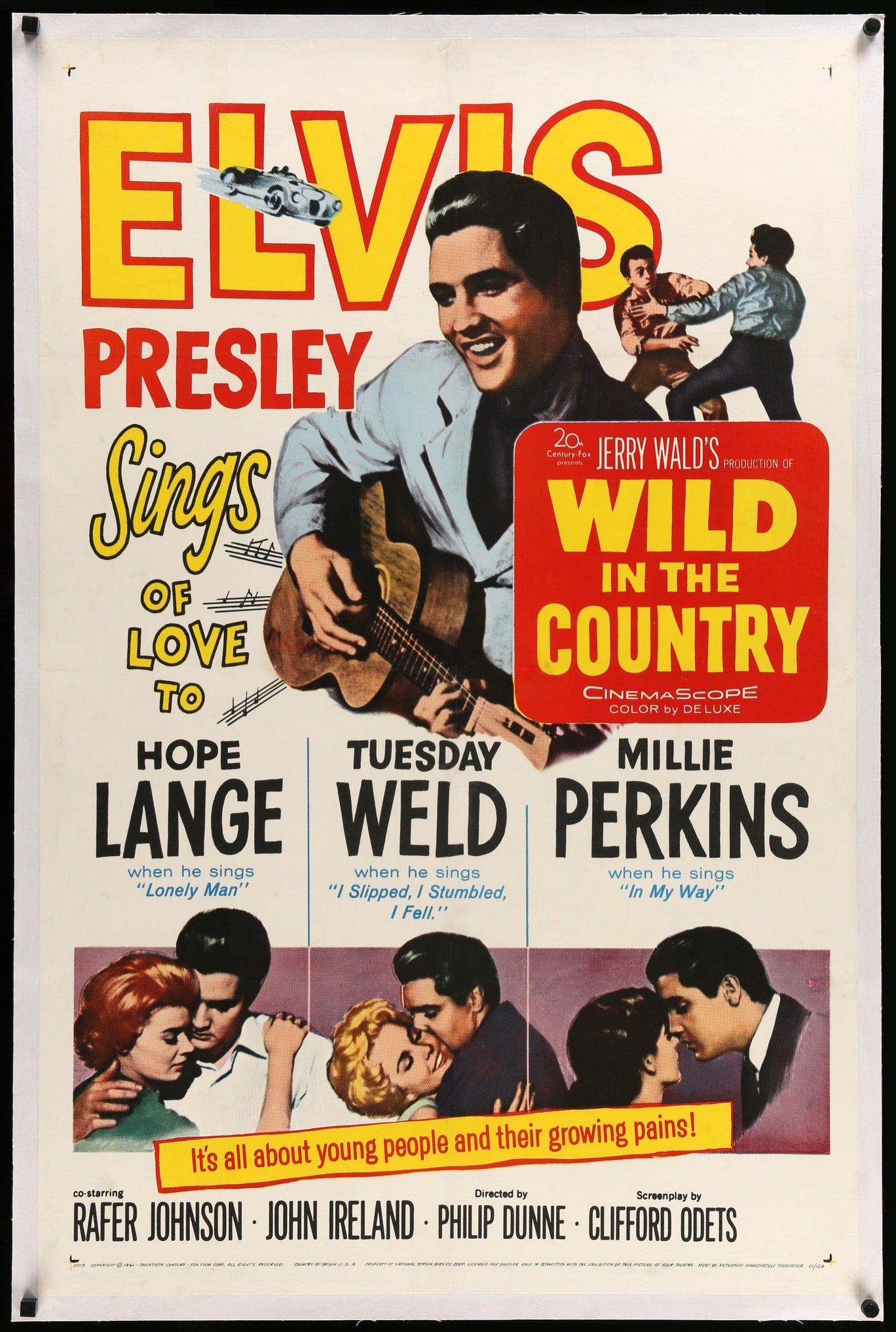 Wild in the Country (1961) original movie poster for sale at Originalfilmart
