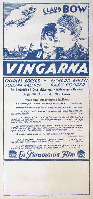 Wings (1927) original movie poster for sale at Originalfilmart