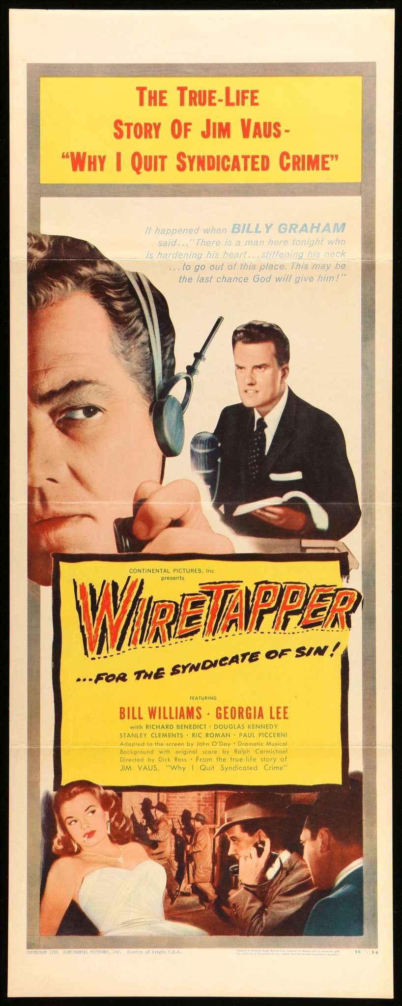 Wiretapper (1955) original movie poster for sale at Originalfilmart