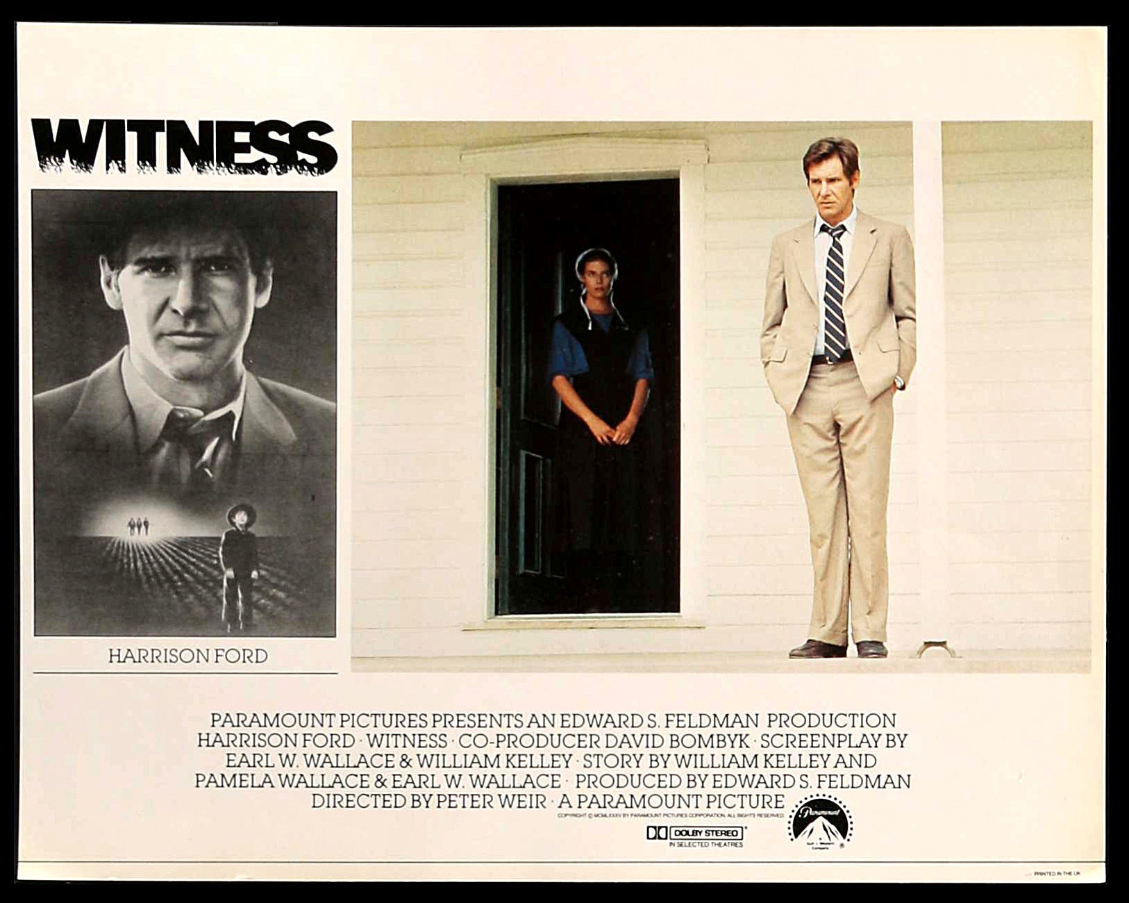 Witness (1985) original movie poster for sale at Originalfilmart