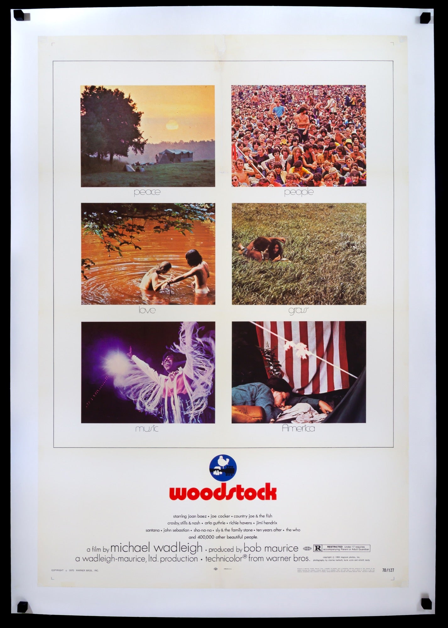 Woodstock (1970) original movie poster for sale at Originalfilmart