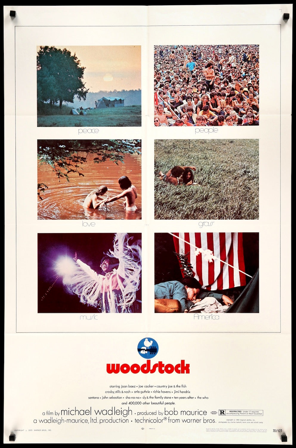 Woodstock (1970) original movie poster for sale at Originalfilmart