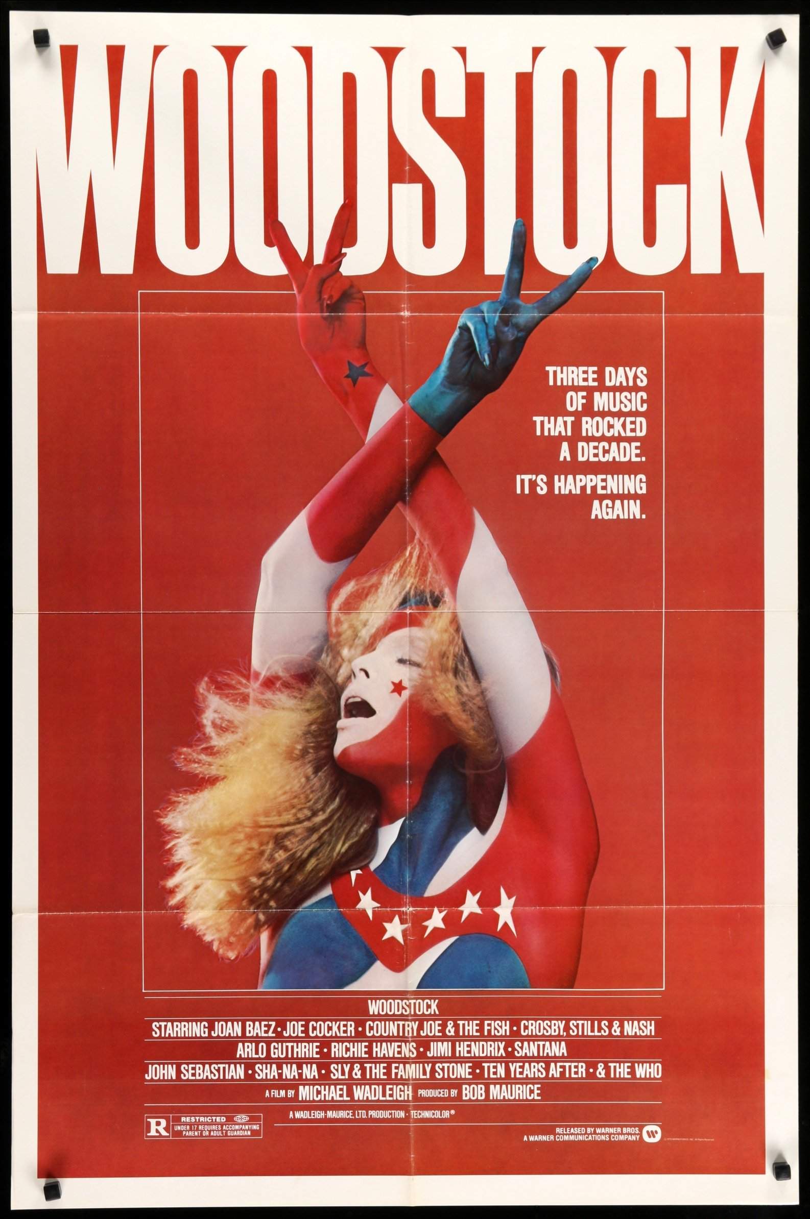 Woodstock (1970) original movie poster for sale at Originalfilmart