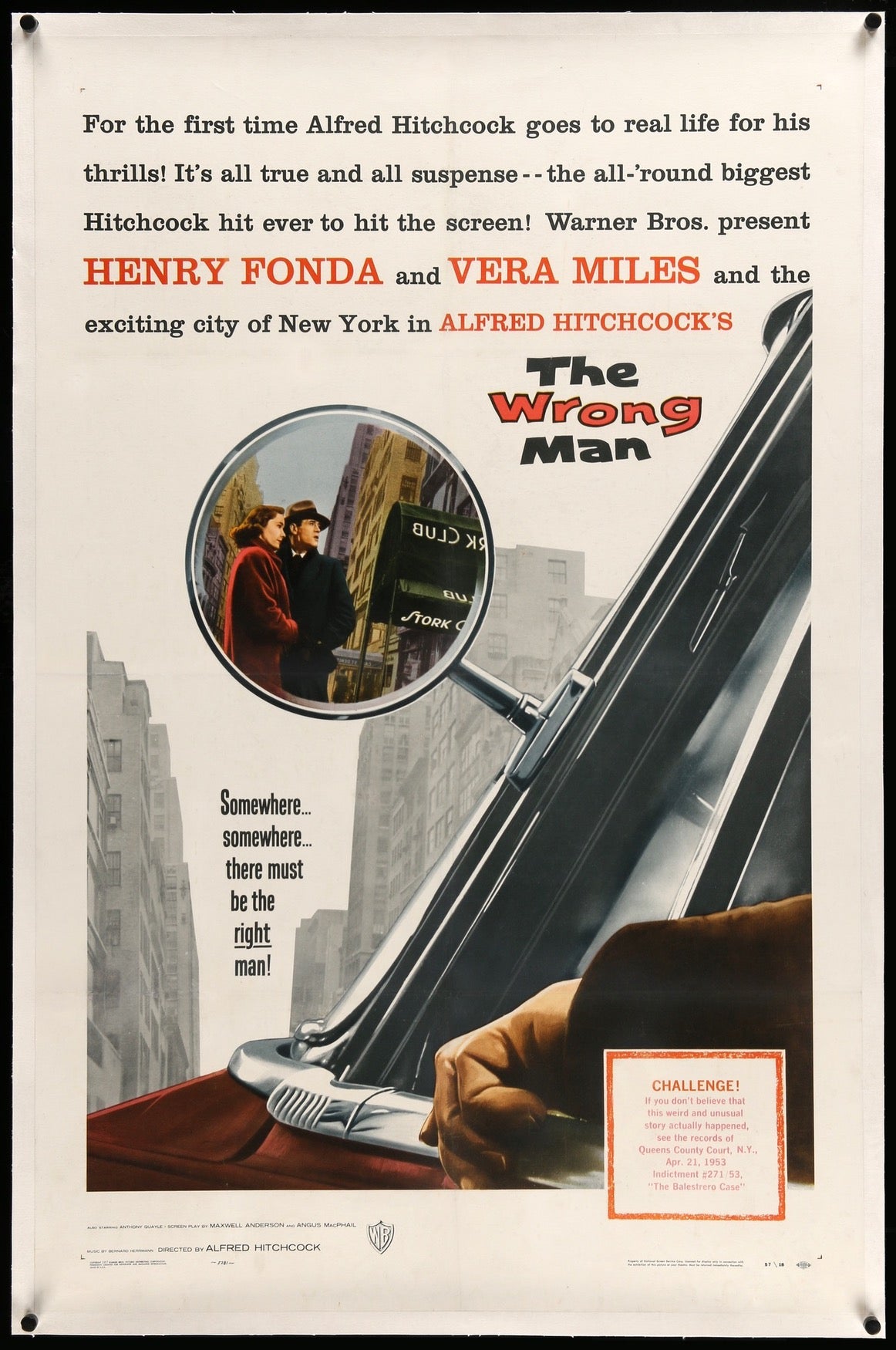 Wrong Man (1956) original movie poster for sale at Originalfilmart