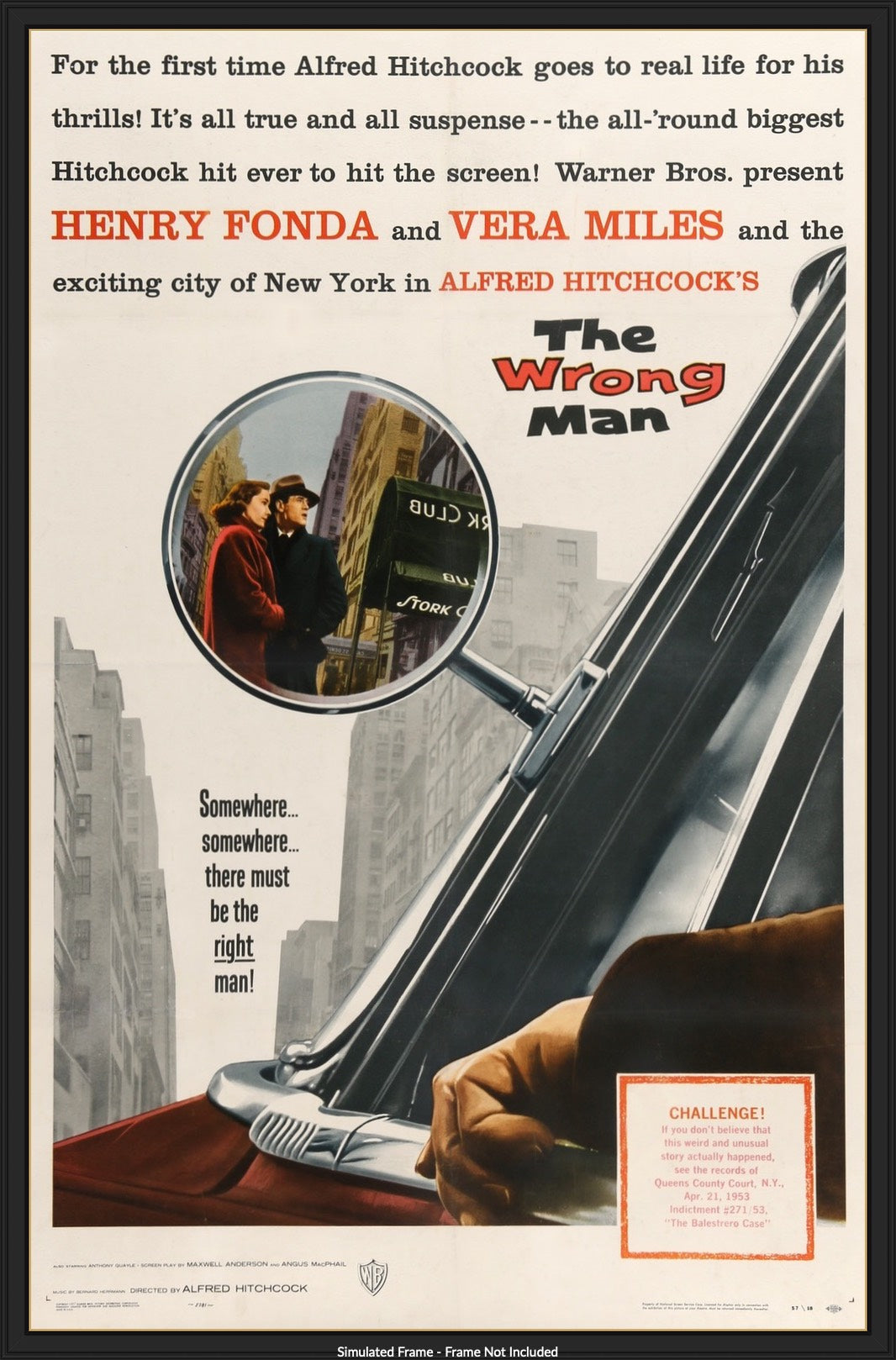 Wrong Man (1956) original movie poster for sale at Originalfilmart