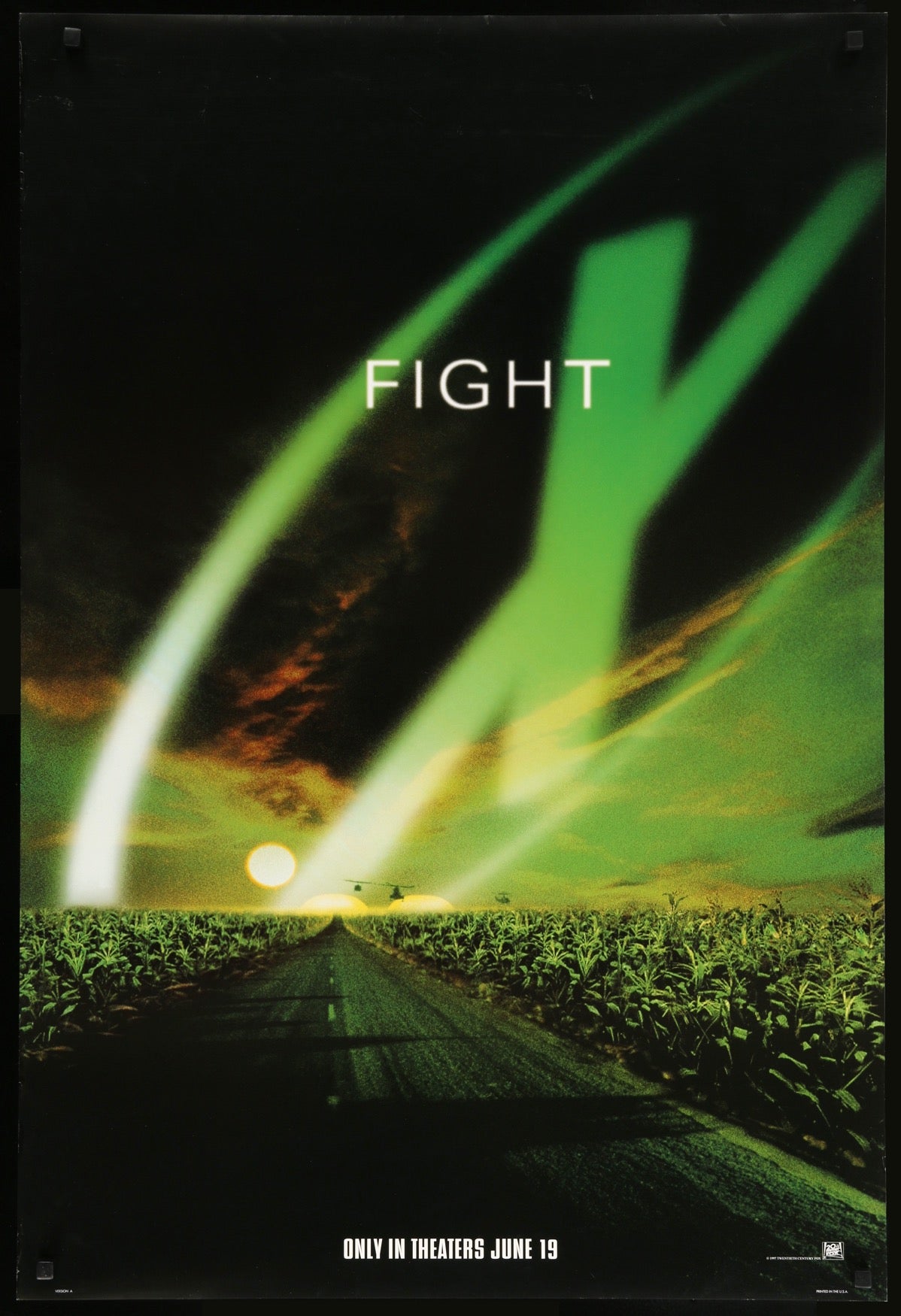 X-Files: Fight the Future (1998) original movie poster for sale at Originalfilmart