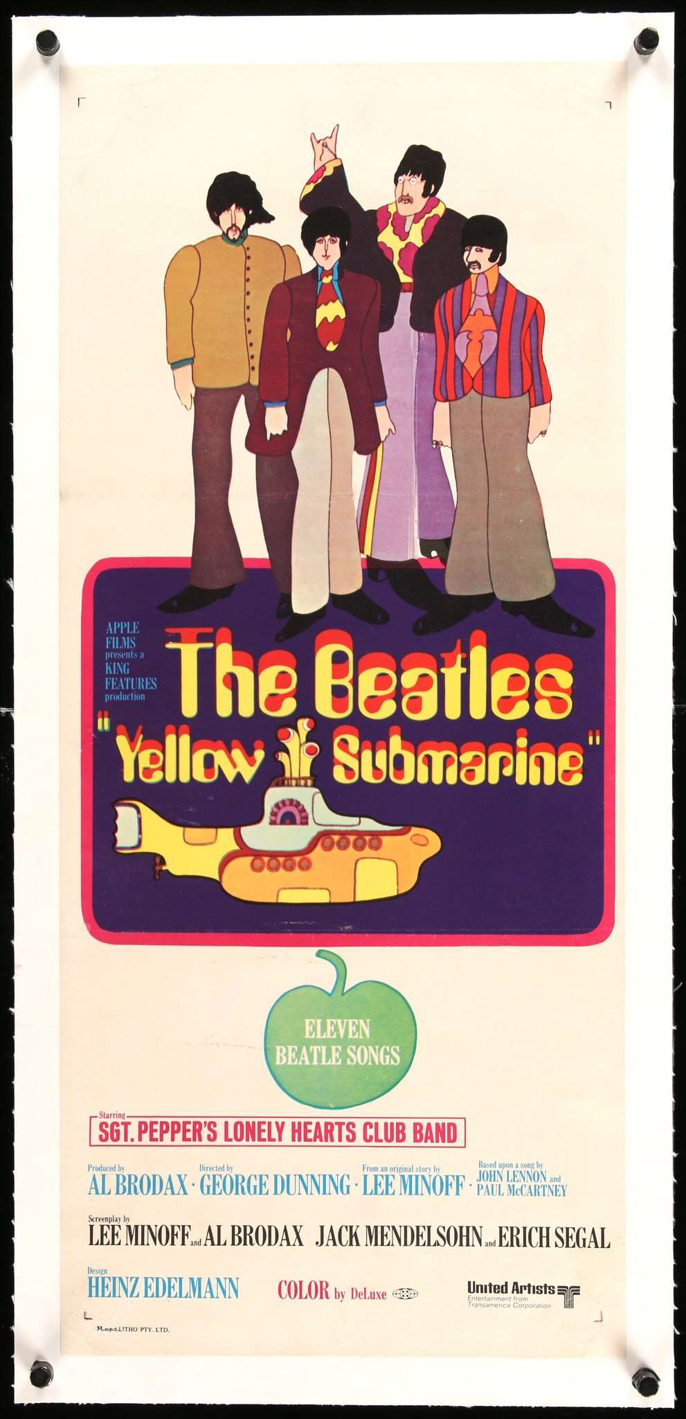 Yellow Submarine (1968) original movie poster for sale at Originalfilmart