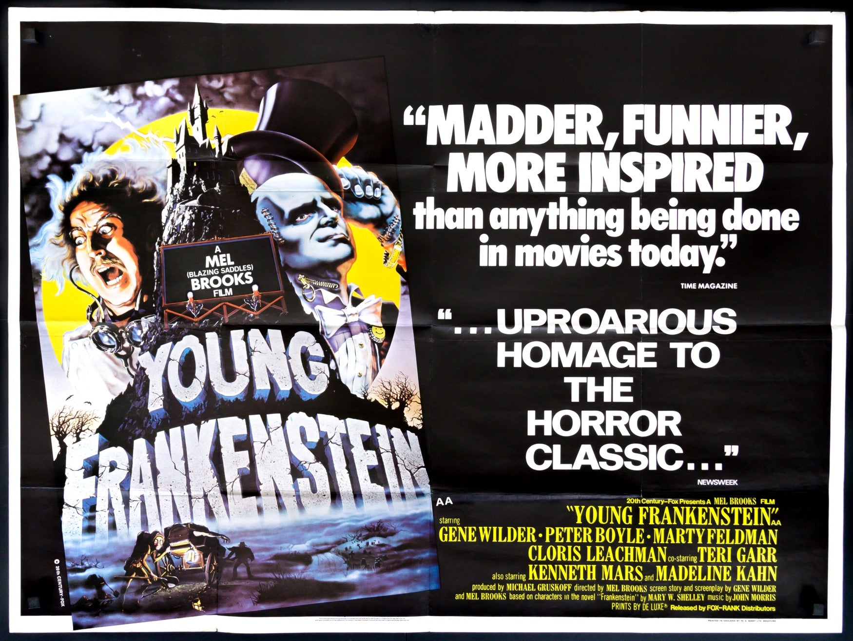Young Frankenstein (1974) original movie poster for sale at Originalfilmart