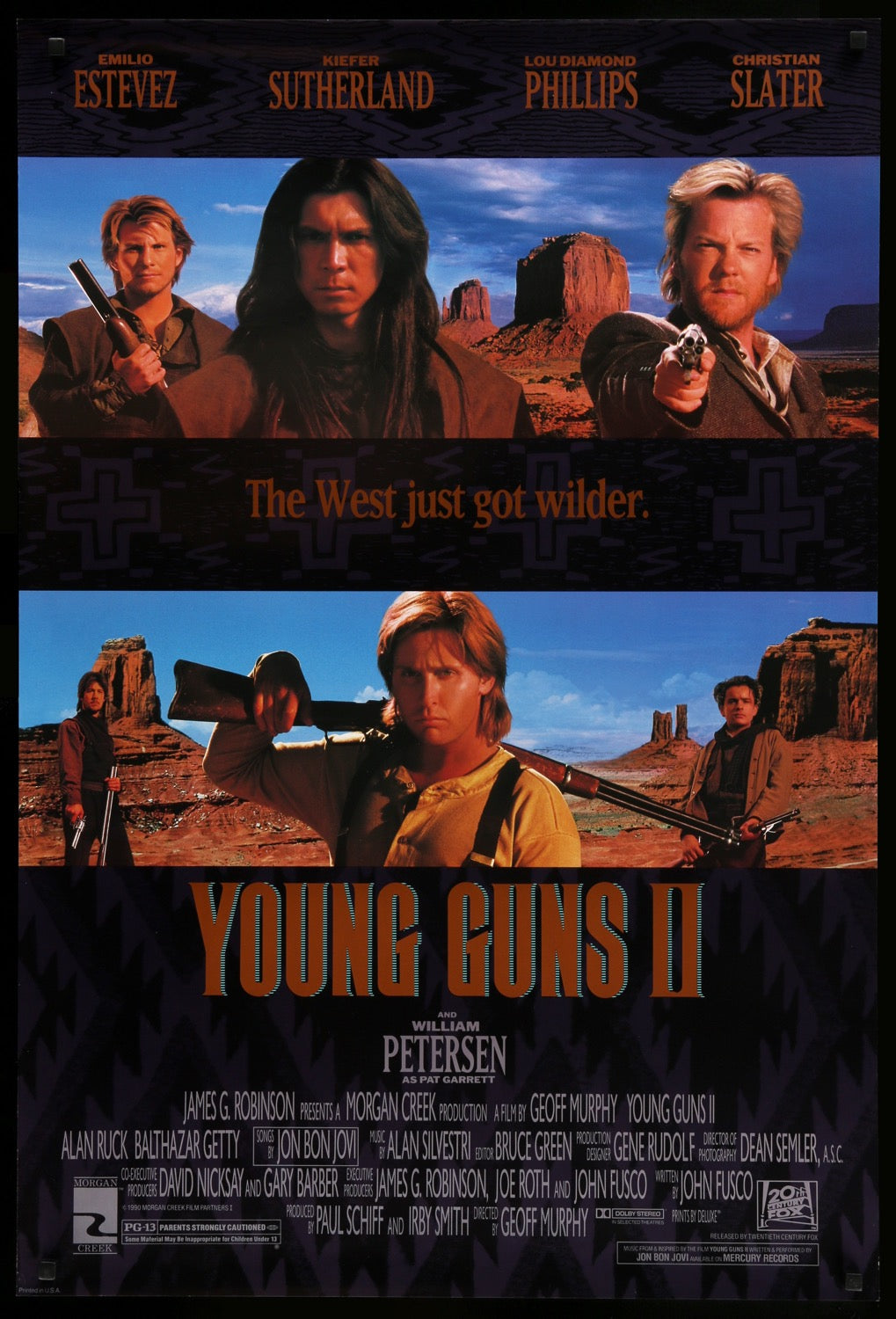 Young Guns II (1990) original movie poster for sale at Originalfilmart