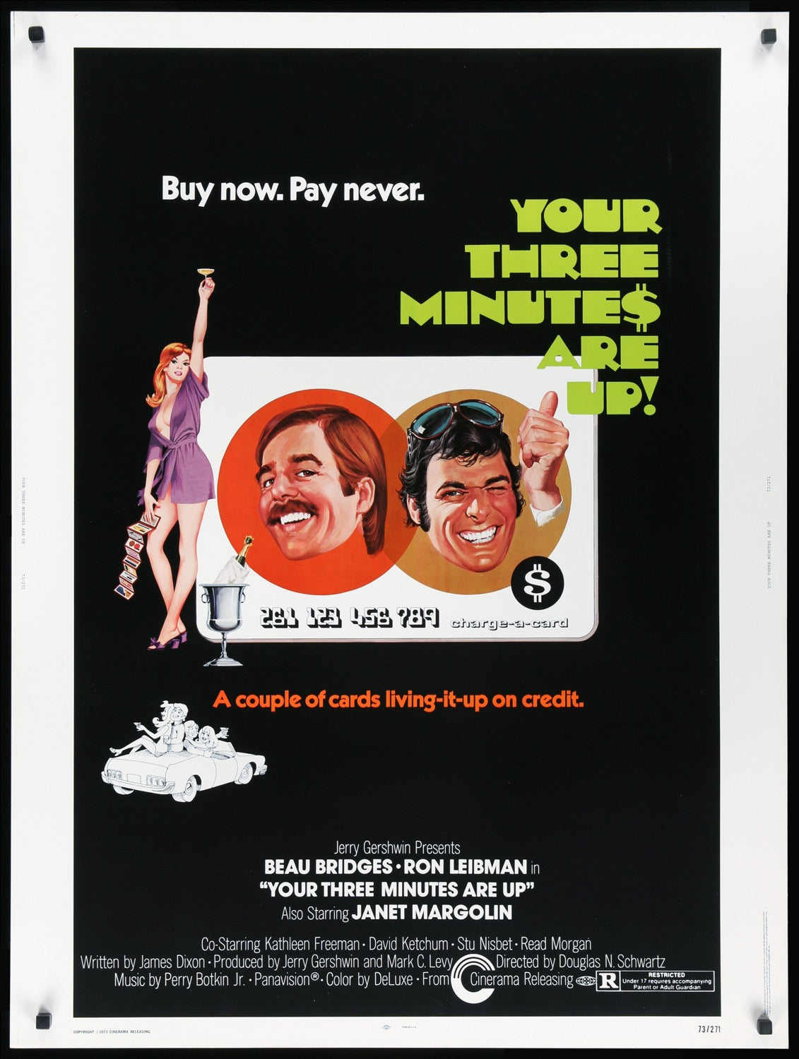 Your Three Minutes Are Up! (1973) original movie poster for sale at Originalfilmart