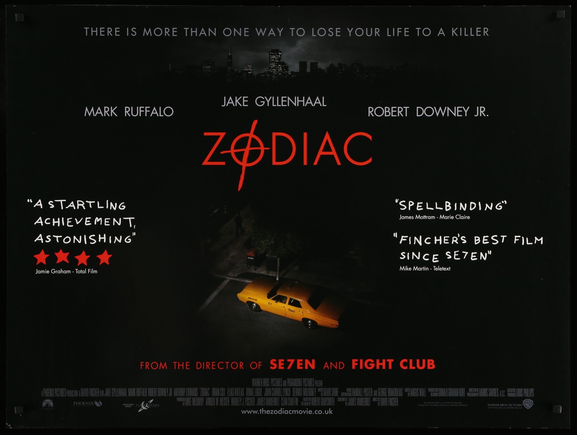 Zodiac (2007) original movie poster for sale at Originalfilmart
